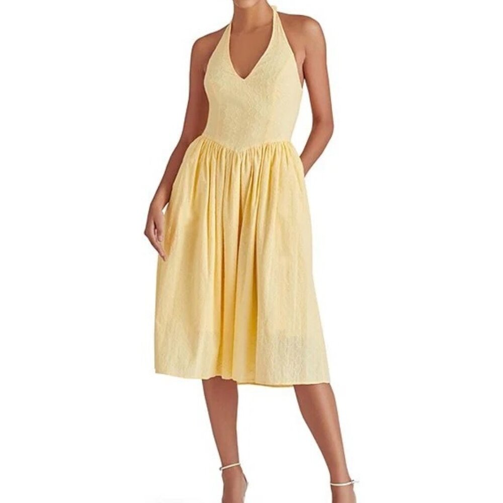 Steve Madden Eyelet Halter Dress